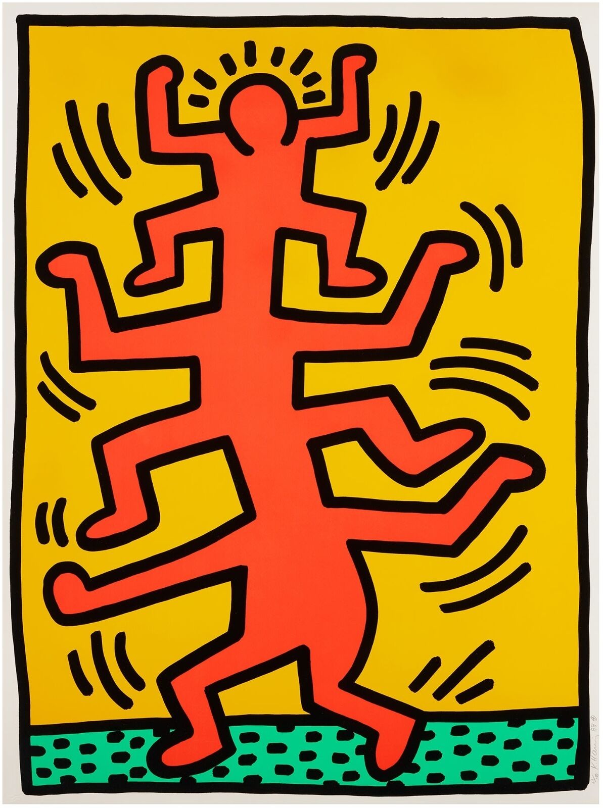 GROWING (1) by Keith Haring, 1988