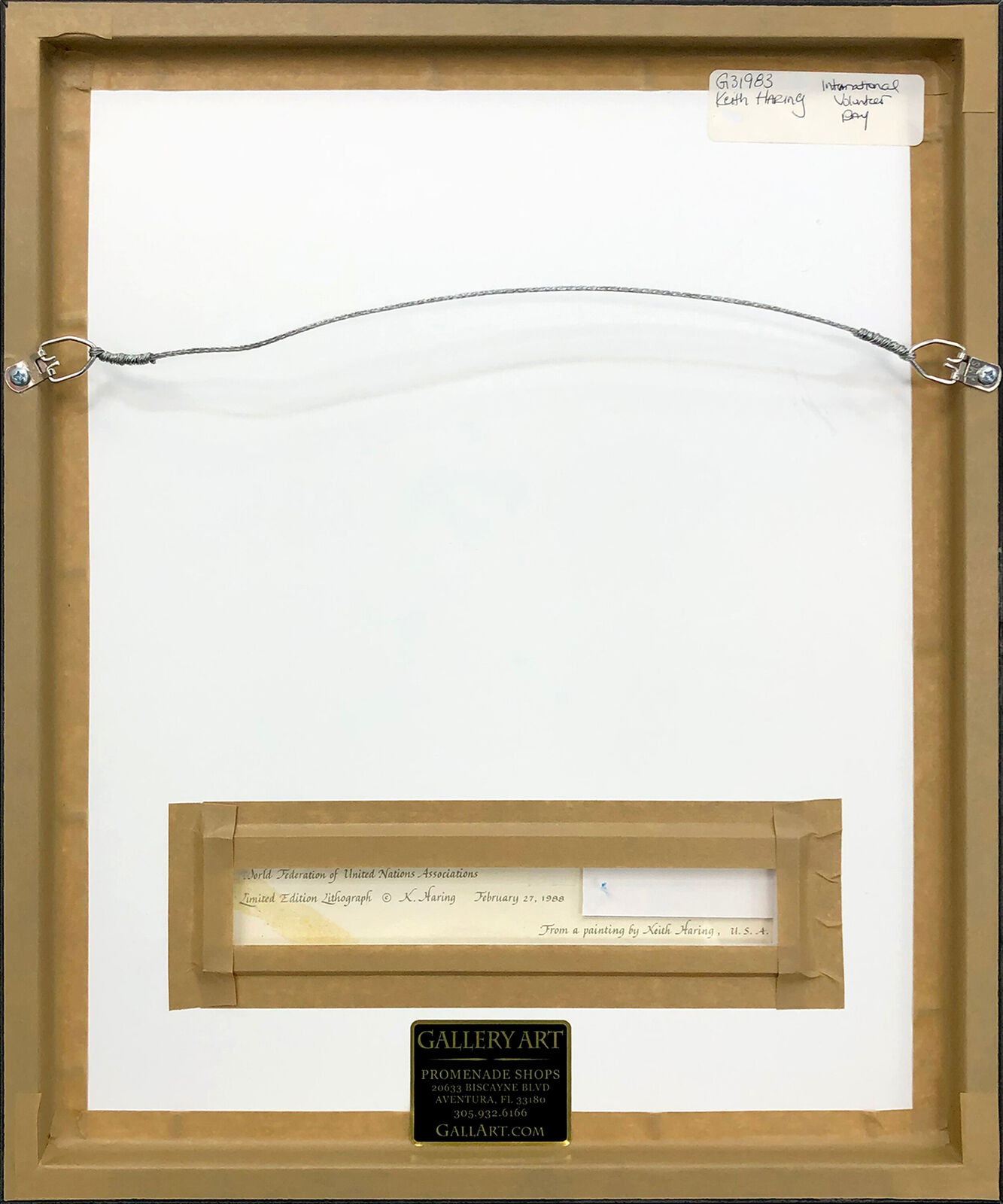 Artwork by Keith Haring, International Volunteer Day (hand signed), Made of Lithograph 