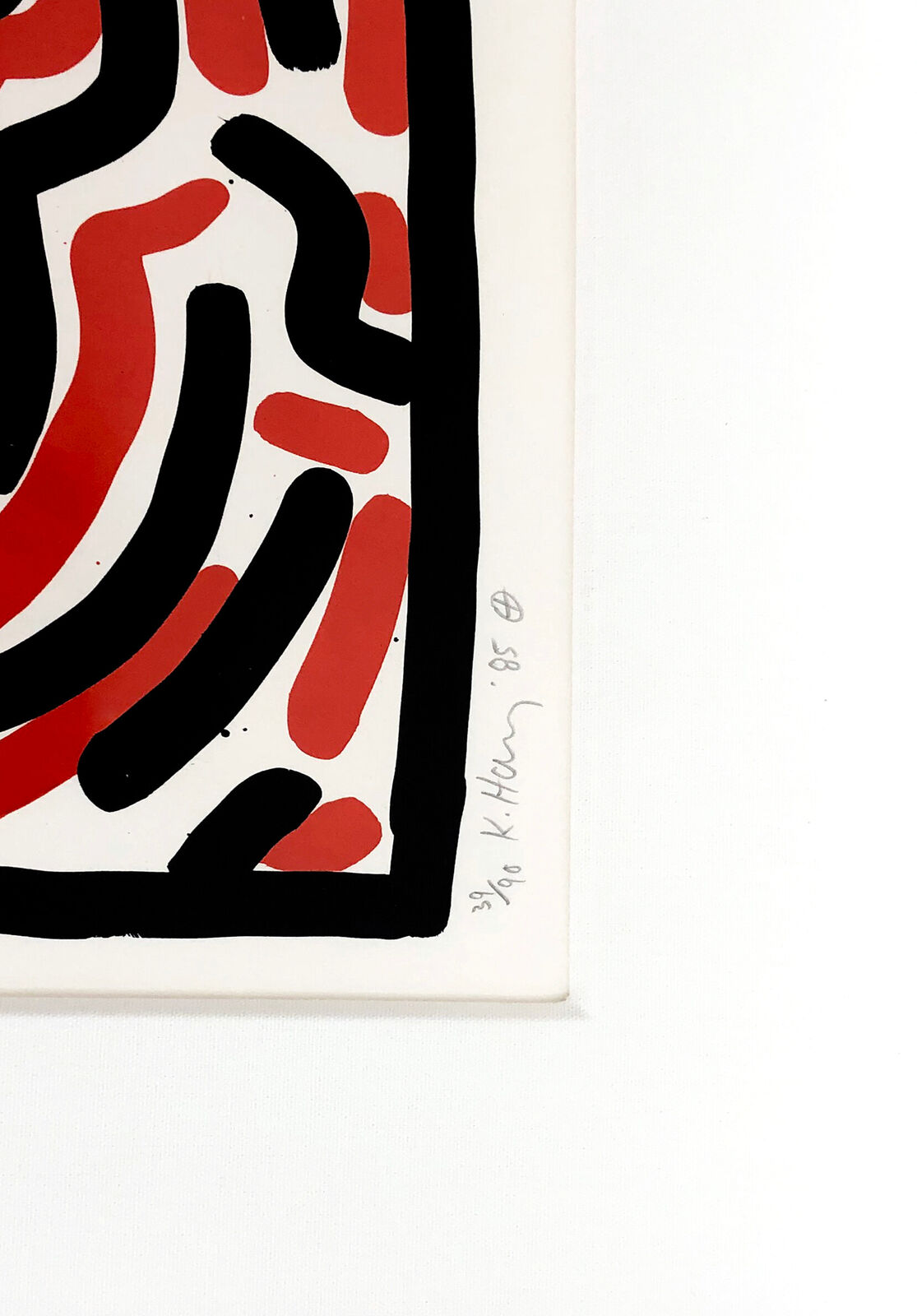 Artwork by Keith Haring, Ludo, Plate 5 (Hand signed Lithograph), Made of Lithograph 