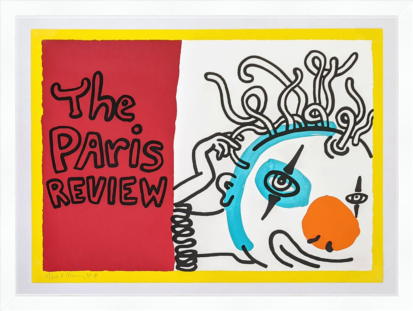 PARIS REVIEW by Keith Haring, 1989