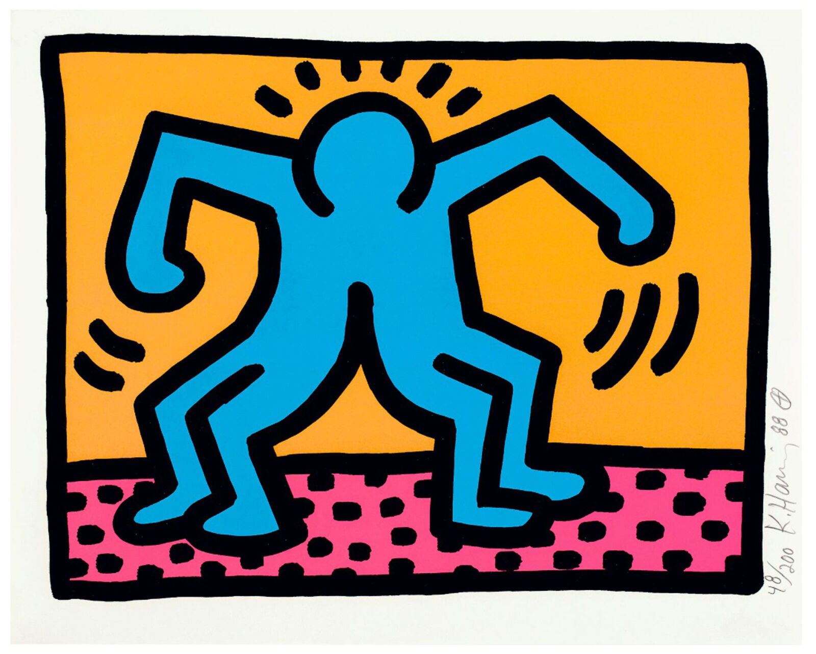 Artwork by Keith Haring, POP SHOP II (1), Made of Screen Print 