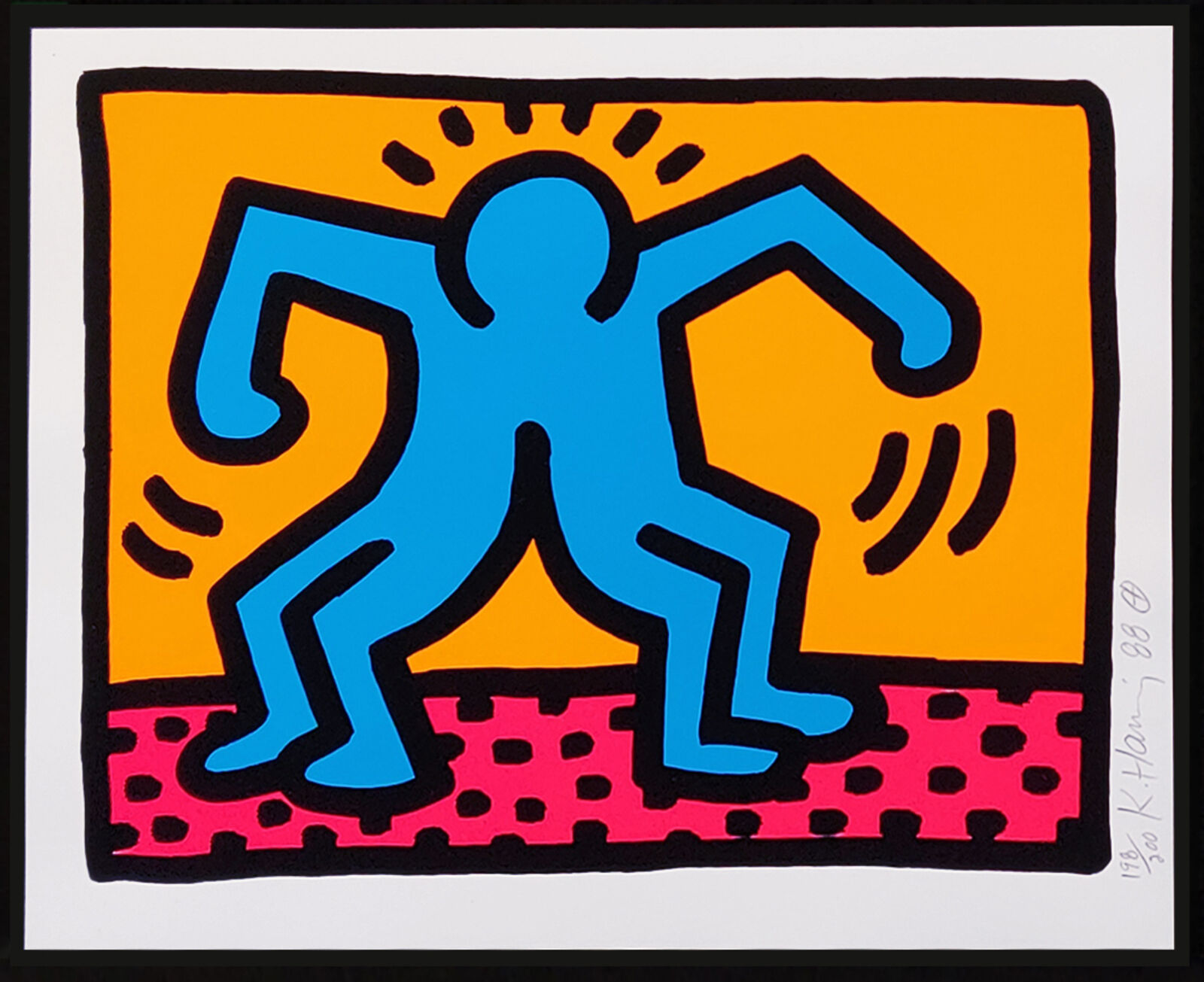 Artwork by Keith Haring, POP SHOP II (SET OF 4 SIGNED SCREEN PRINTS), Made of Screen Print 