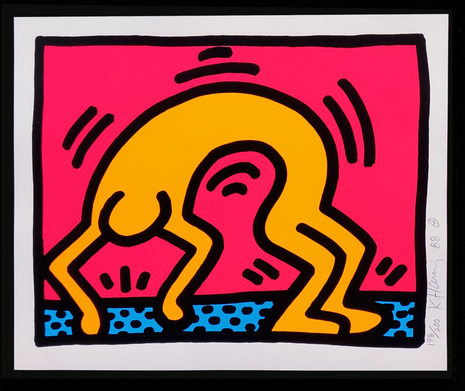 Artwork by Keith Haring, POP SHOP II (SET OF 4 SIGNED SCREEN PRINTS), Made of Screen Print 
