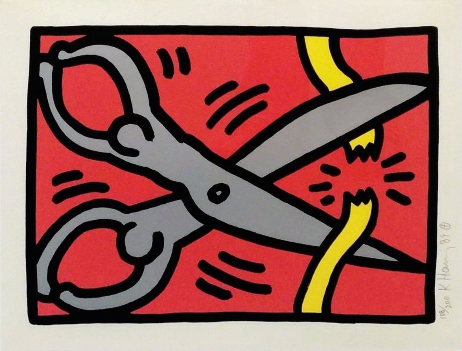 Artwork by Keith Haring, POP SHOP III (2), Made of Sceenprint 