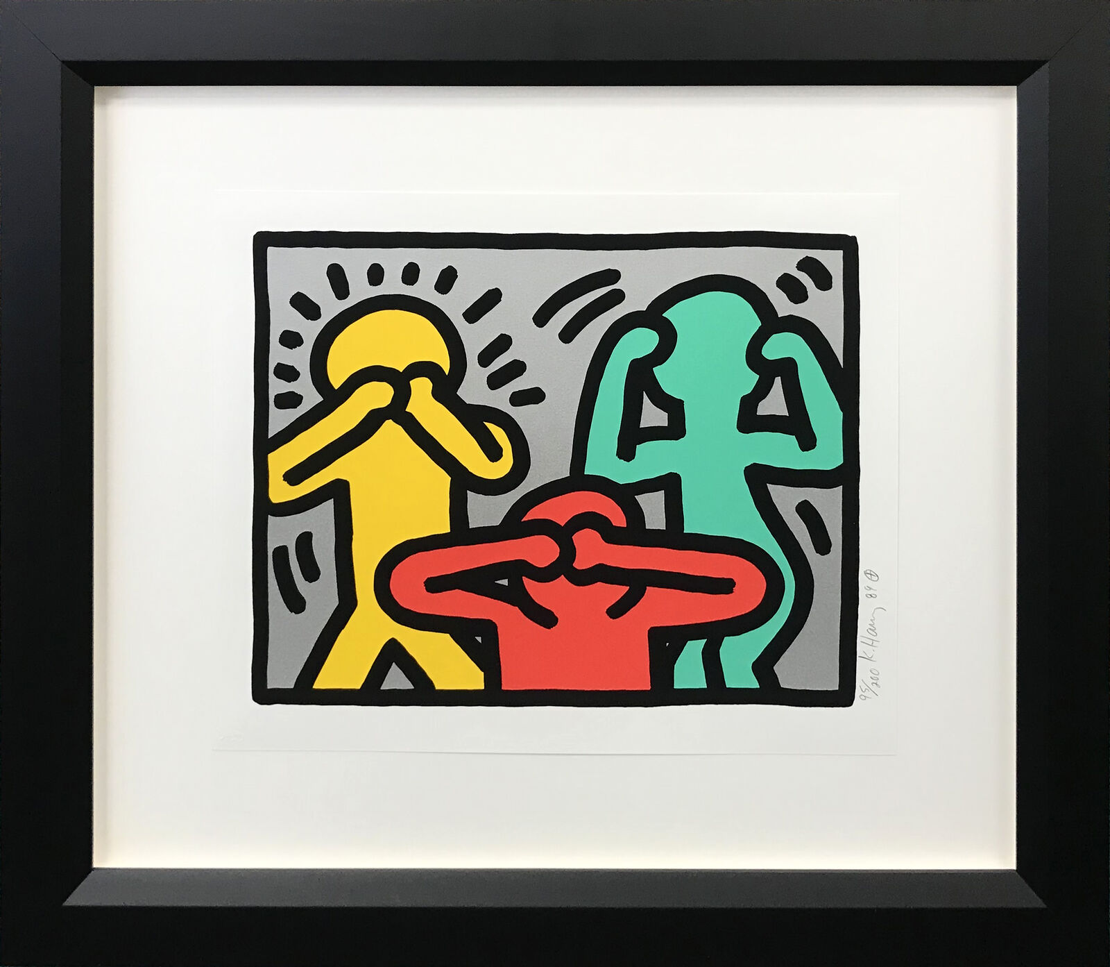 Artwork by Keith Haring, POP SHOP III (3), Made of Screenprint 