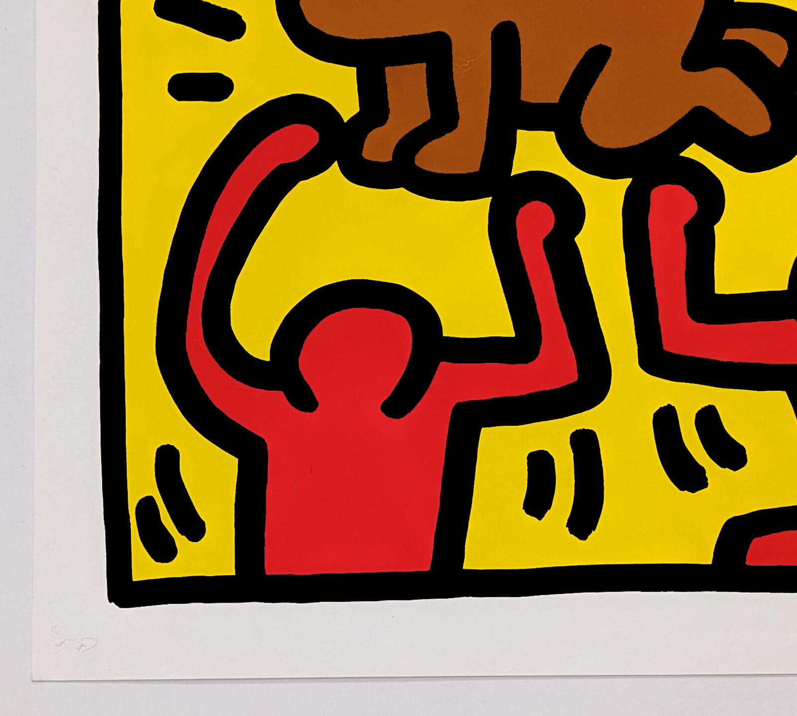 Artwork by Keith Haring, POP SHOP QUAD IV, Made of Screen Print On Paper 