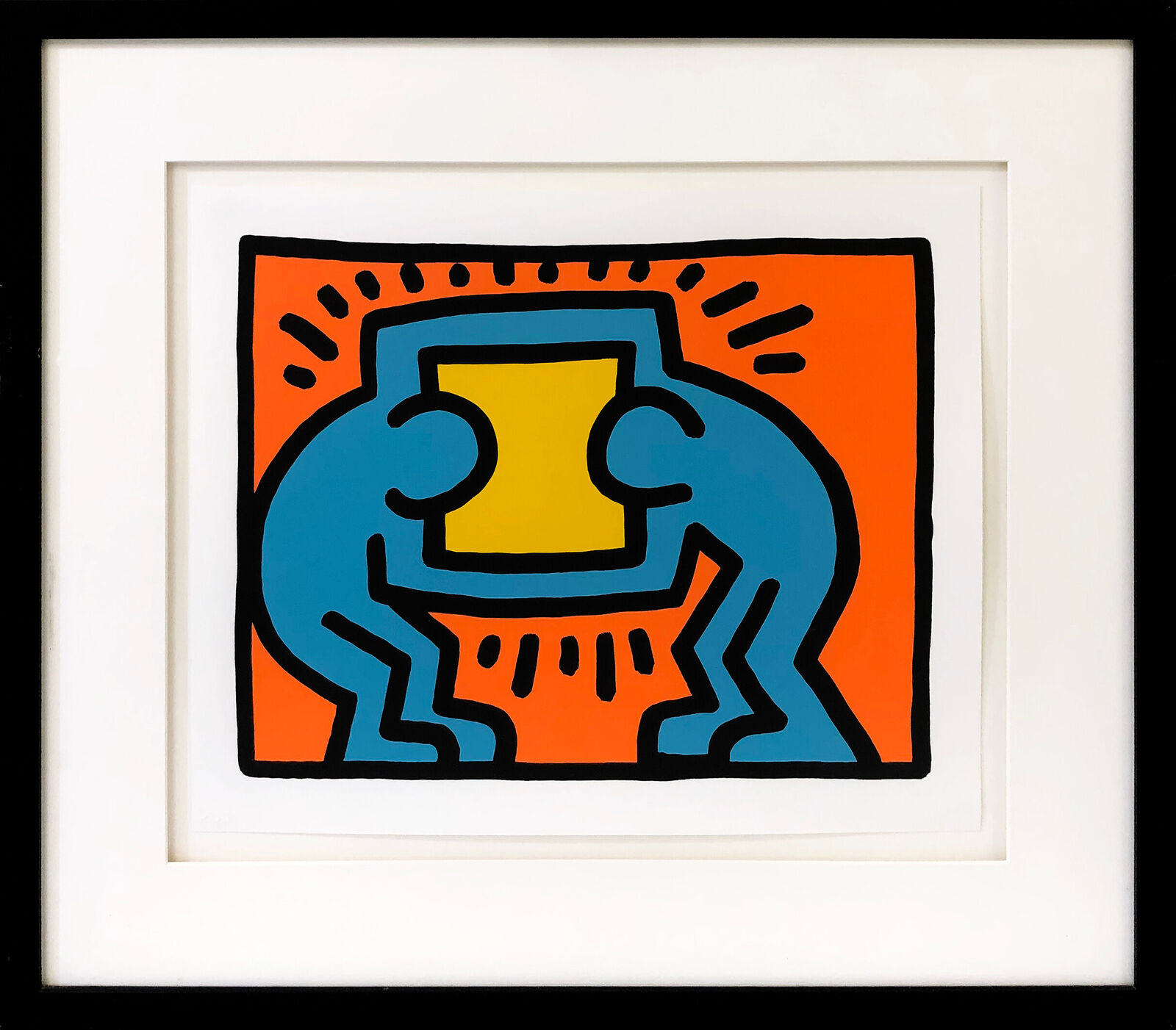 Artwork by Keith Haring, Pop Shop VI (complete set of 4 screen prints), Made of Screen Print 