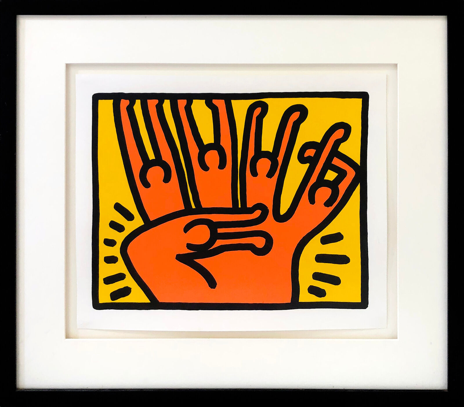 Artwork by Keith Haring, Pop Shop VI (complete set of 4 screen prints), Made of Screen Print 
