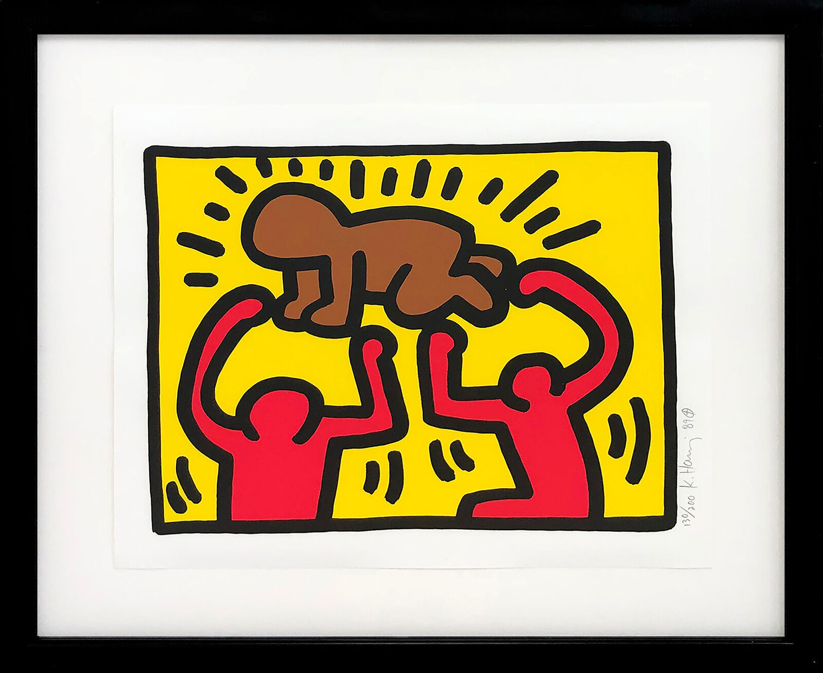 Artwork by Keith Haring, Untitled from Pop Shop IV, Made of Screen Print 