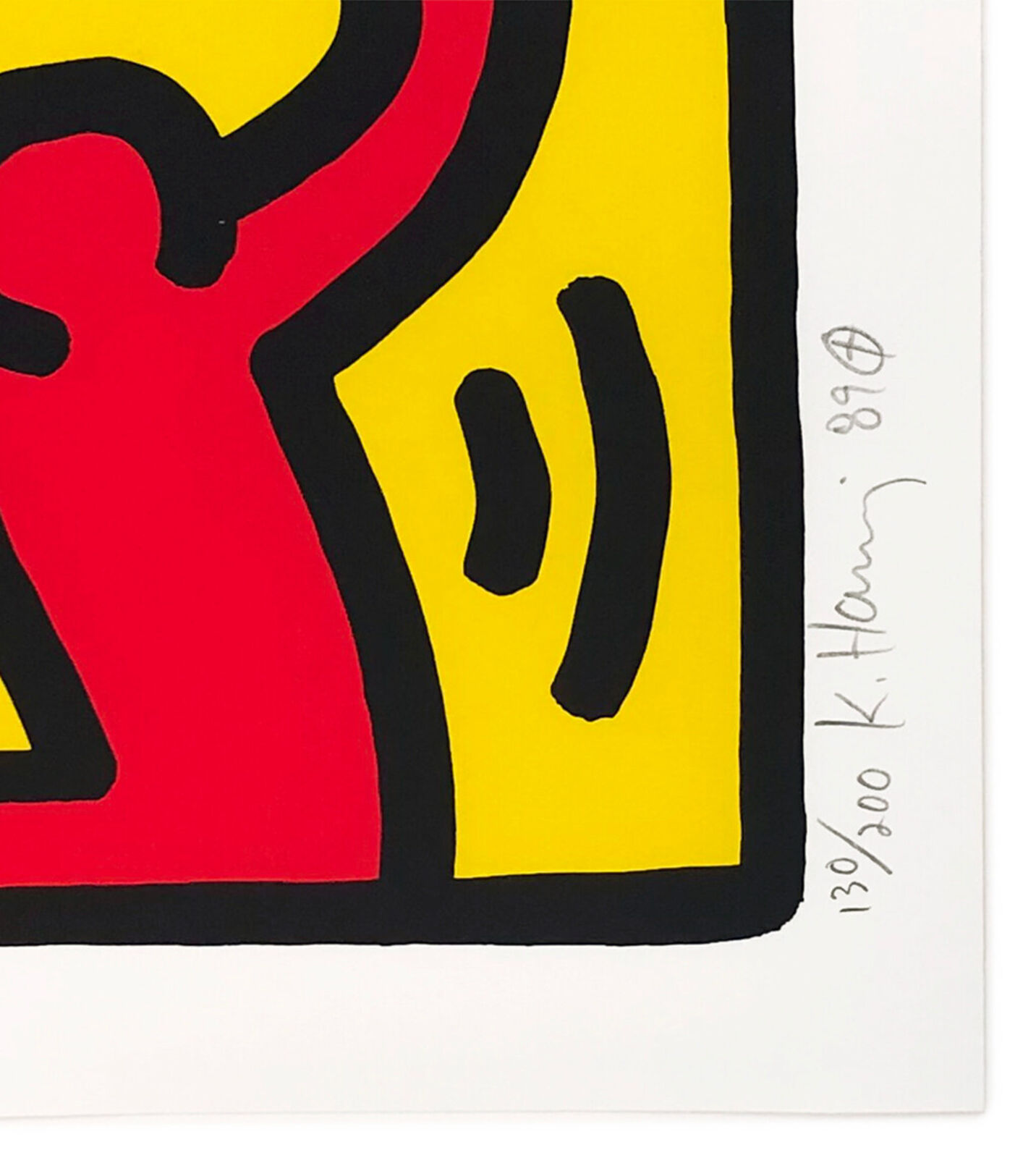 Artwork by Keith Haring, Untitled from Pop Shop IV, Made of Screen Print 