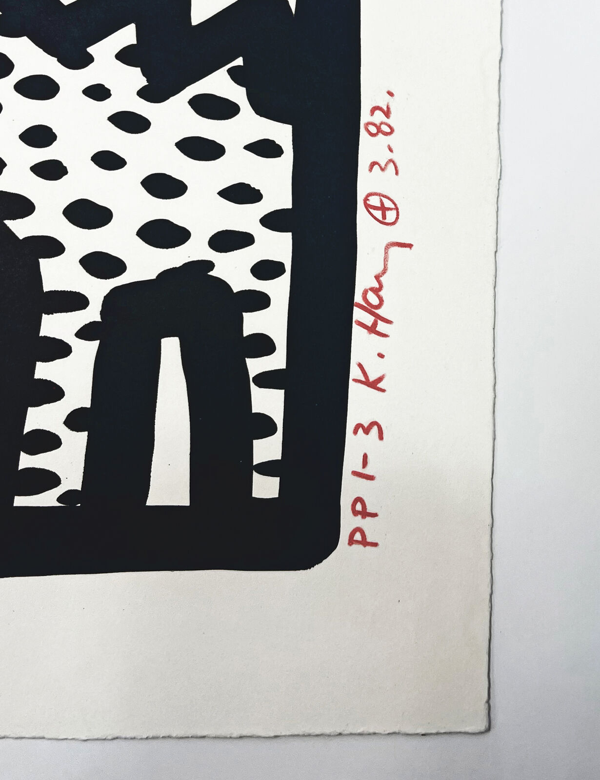 Artwork by Keith Haring, UNTITLED (PLATE 6), Made of Lithograph 