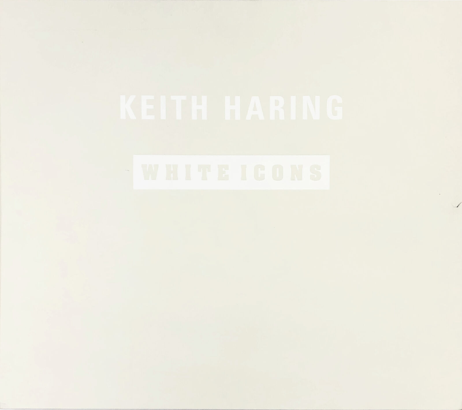 Artwork by Keith Haring, WHITE ICONS (COMPLETE SERIES OF 5), Made of Embossing On Arches Cover Paper 