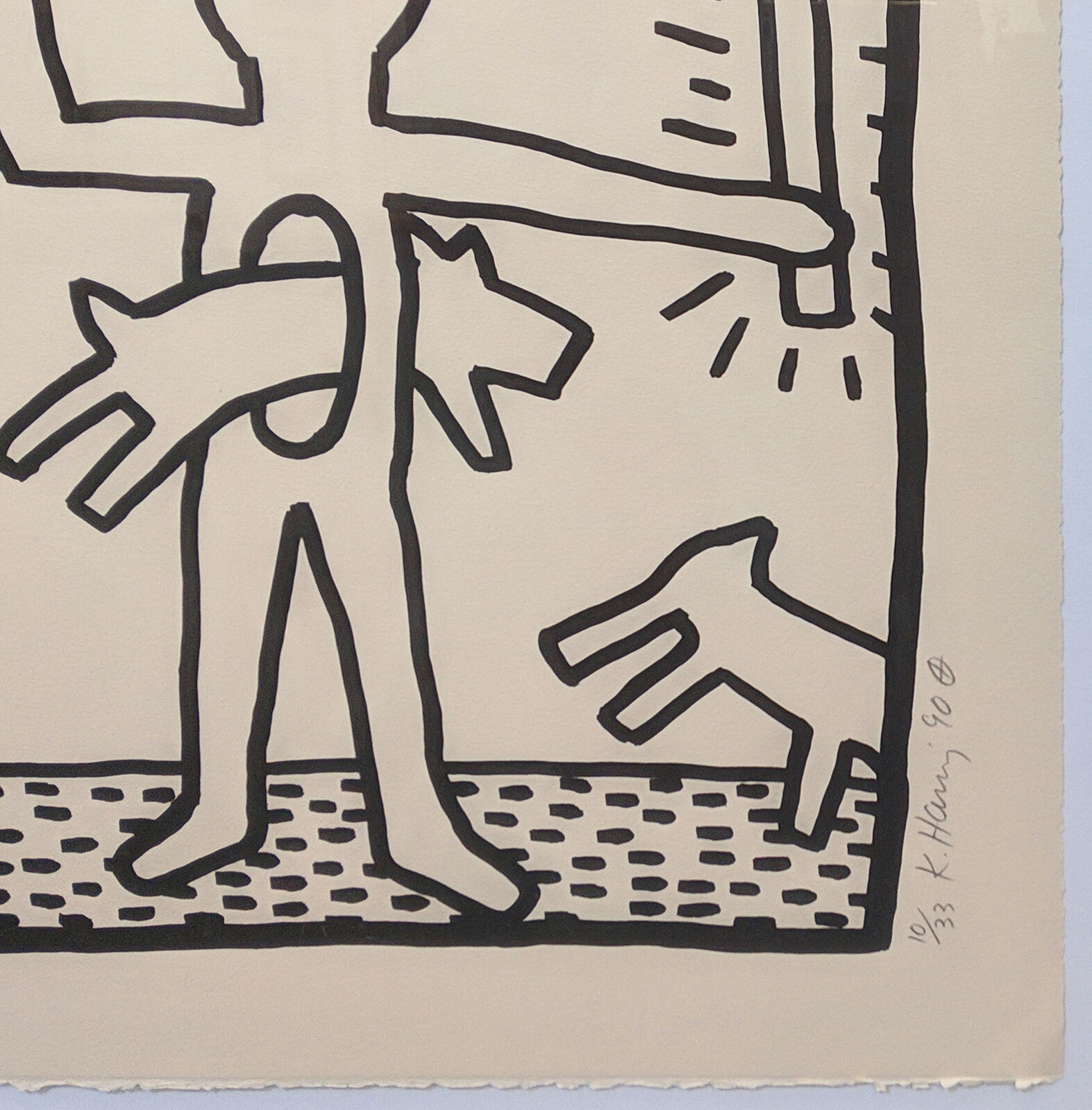 Keith Haring | UNTITLED (FROM BLUEPRINT DRAWINGS) (1990) | MutualArt