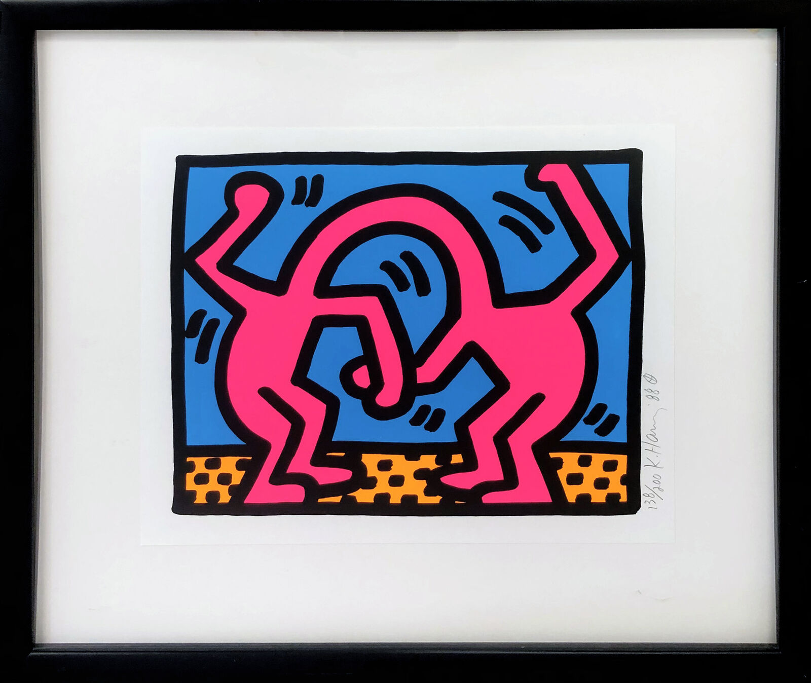 "UNTITLED" FROM POP SHOP I by Keith Haring, 1988