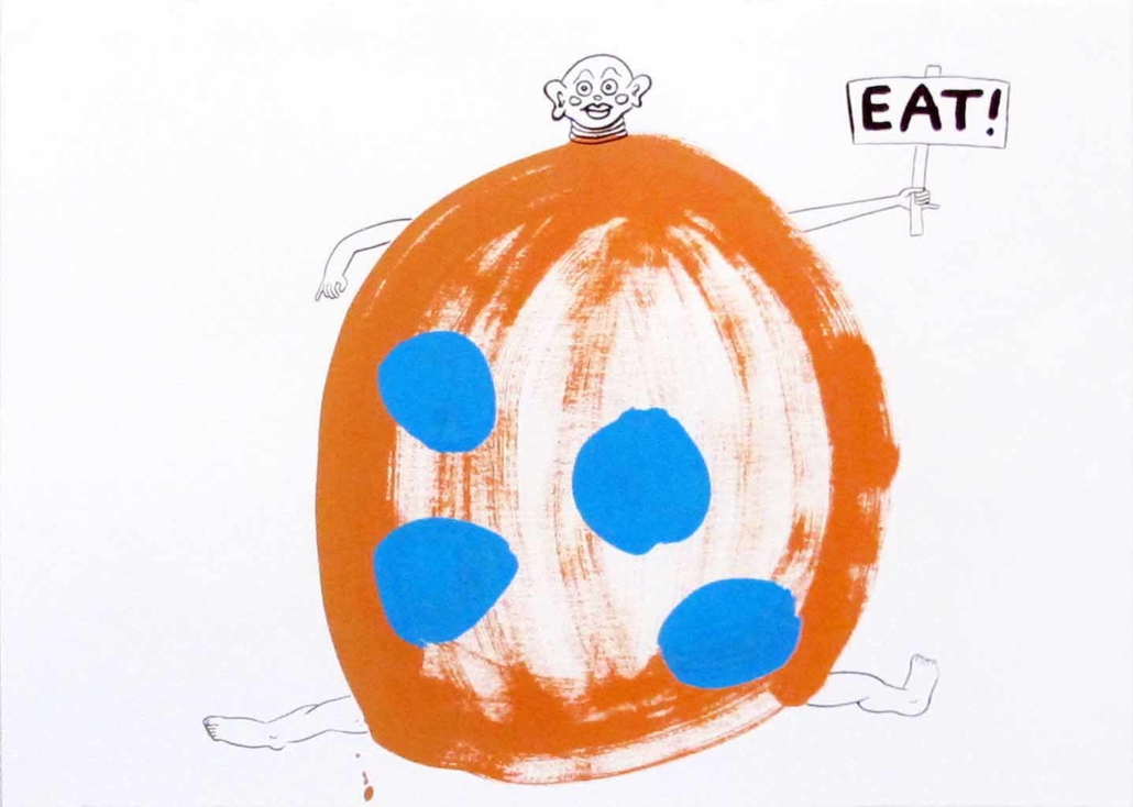 Artwork by Keith Haring, Eat, Made of Painting on paper 