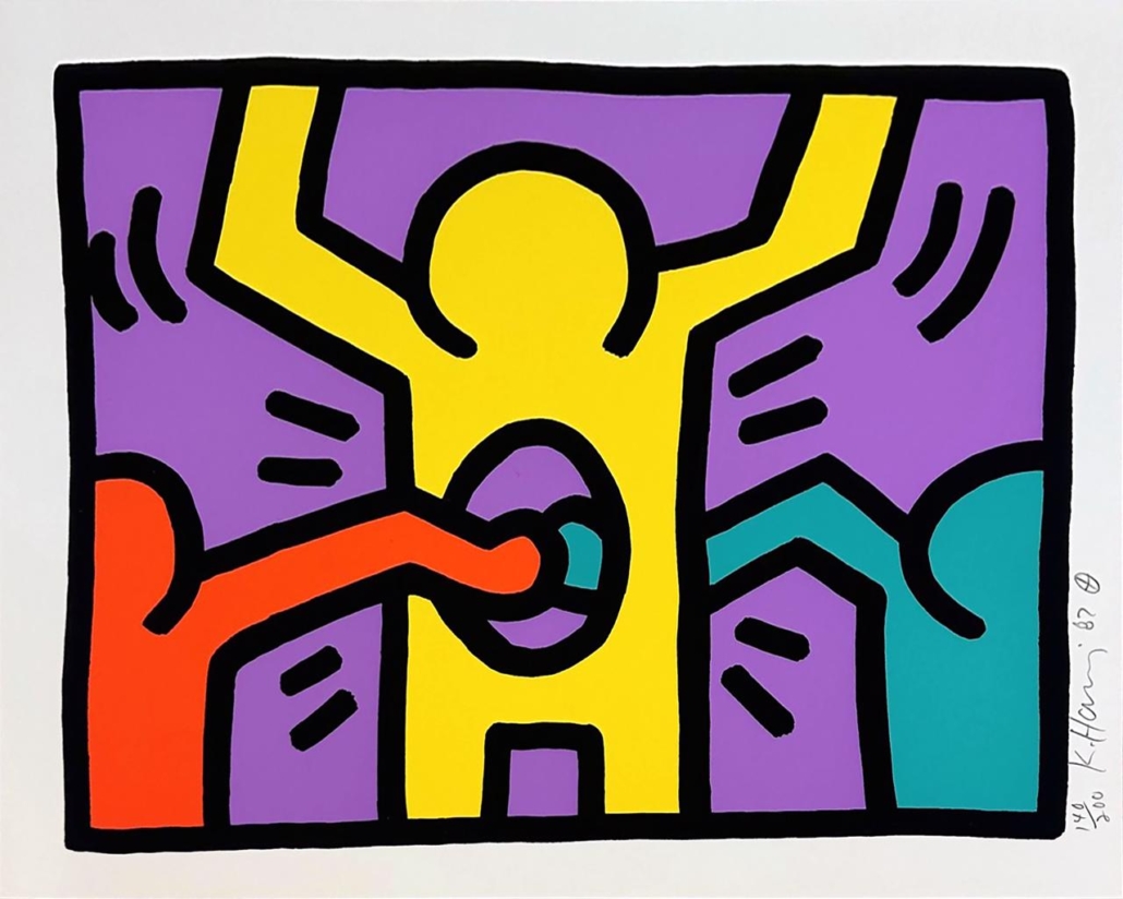 Artwork by Keith Haring, Pop Shop I (C), Made of Silkscreen 