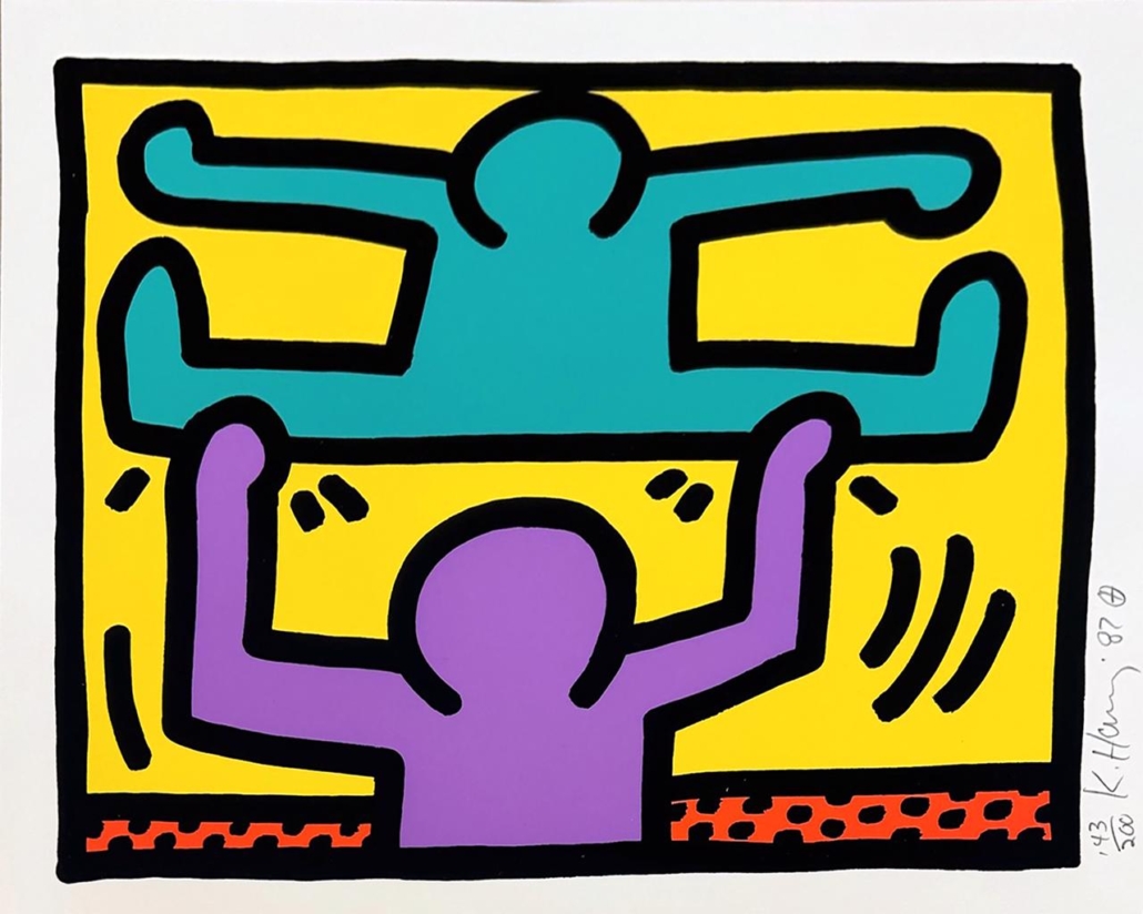 Pop Shop I (D) by Keith Haring, 1987