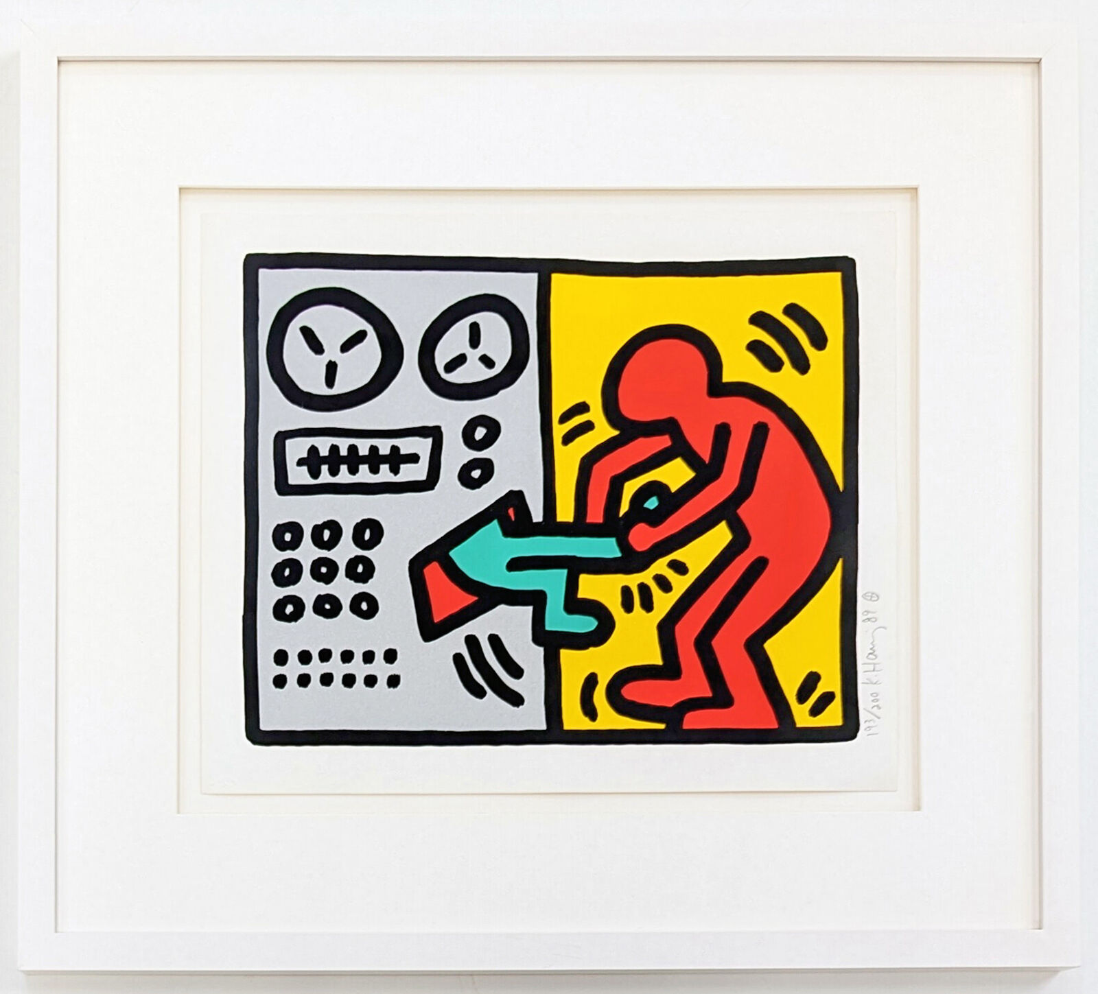 Artwork by Keith Haring, Pop Shop III (1), hand signed screen print, Made of Screen Print 