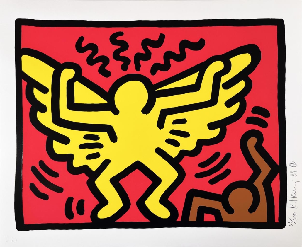 Artwork by Keith Haring, Pop Shop IV (A), Made of Silkscreen 