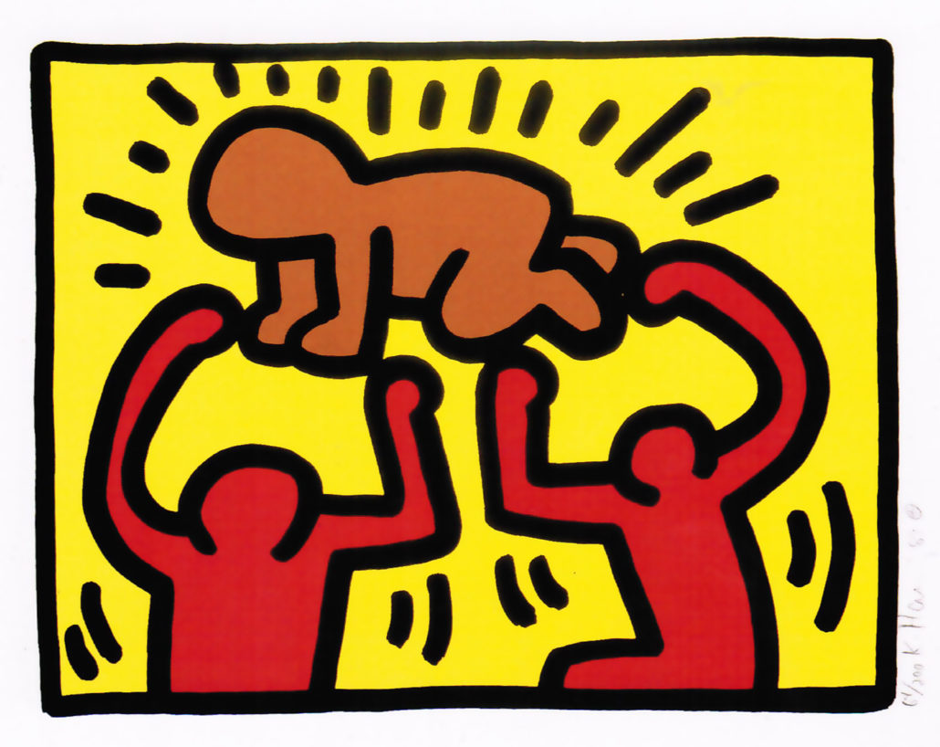 Pop Shop IV (B) by Keith Haring, 1989