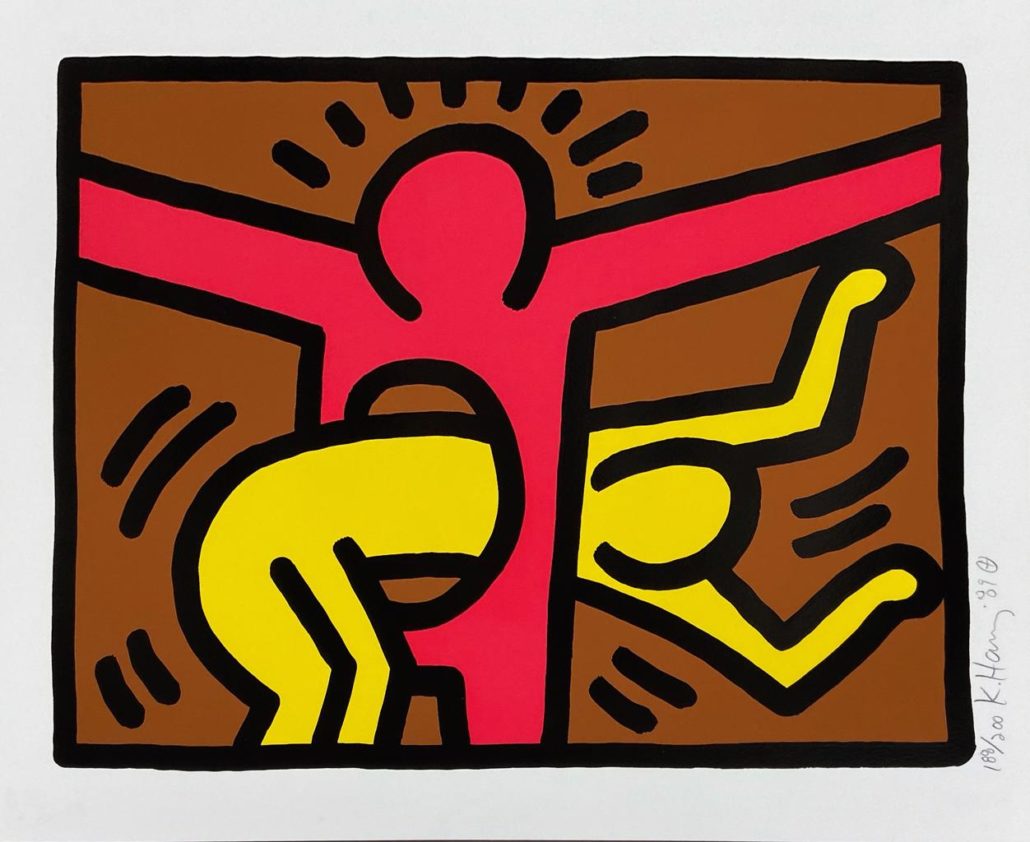 Pop Shop IV (C) by Keith Haring, 1989