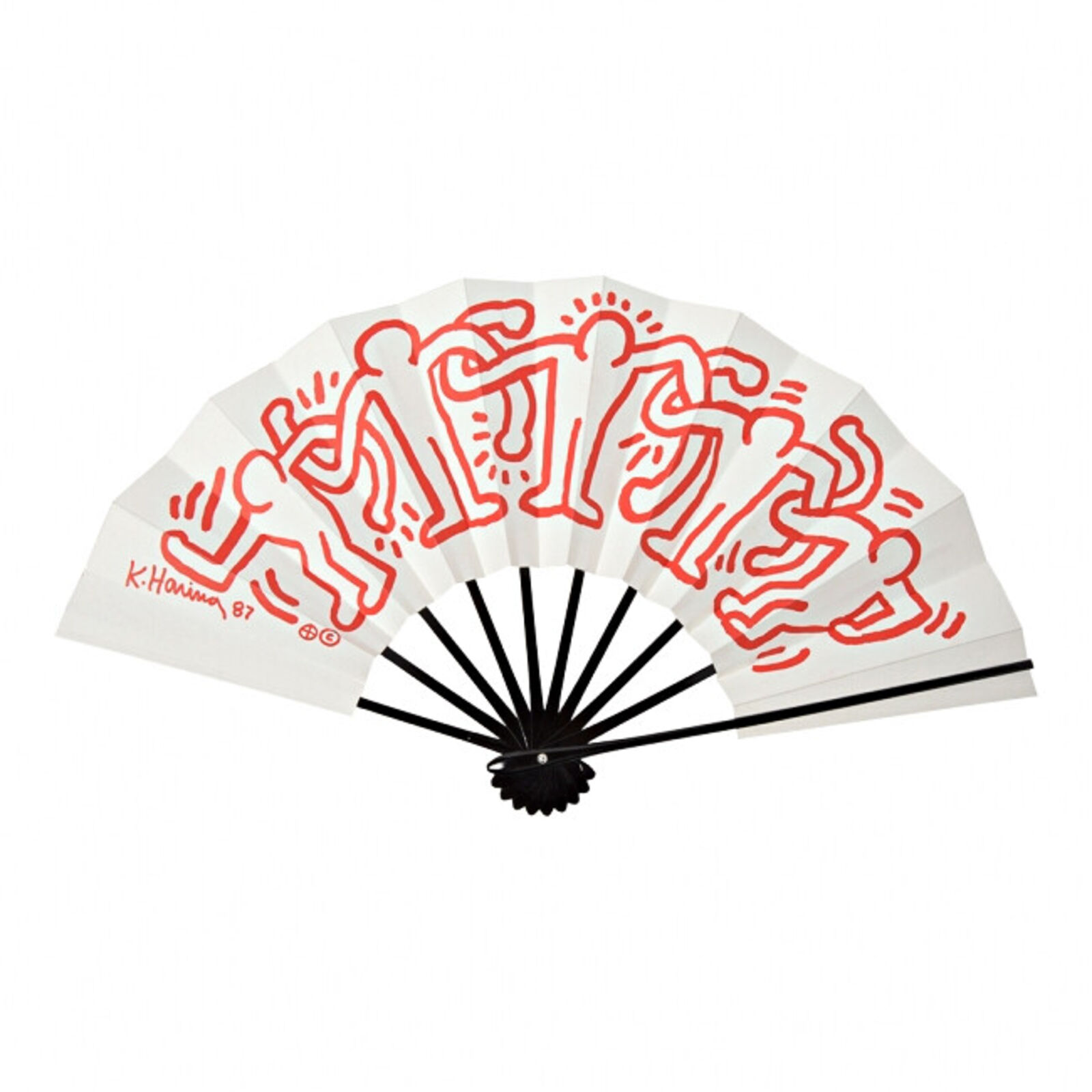 Tokyo Pop Shop Fan (Red) by Keith Haring, 2017