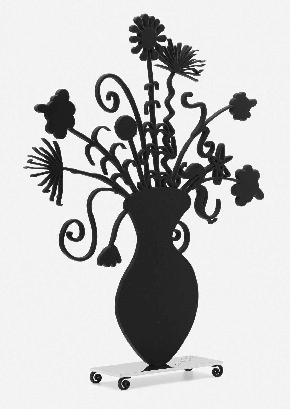 FLORES BLACK by Kenny Scharf, 2020