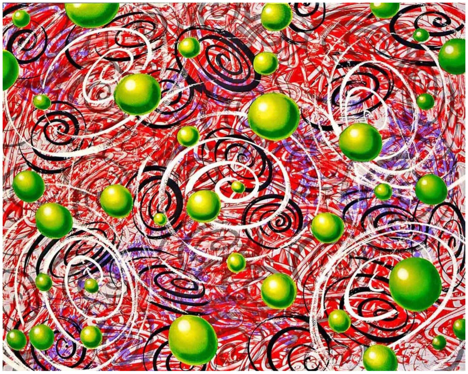 SPACE BALLS by Kenny Scharf, 1989