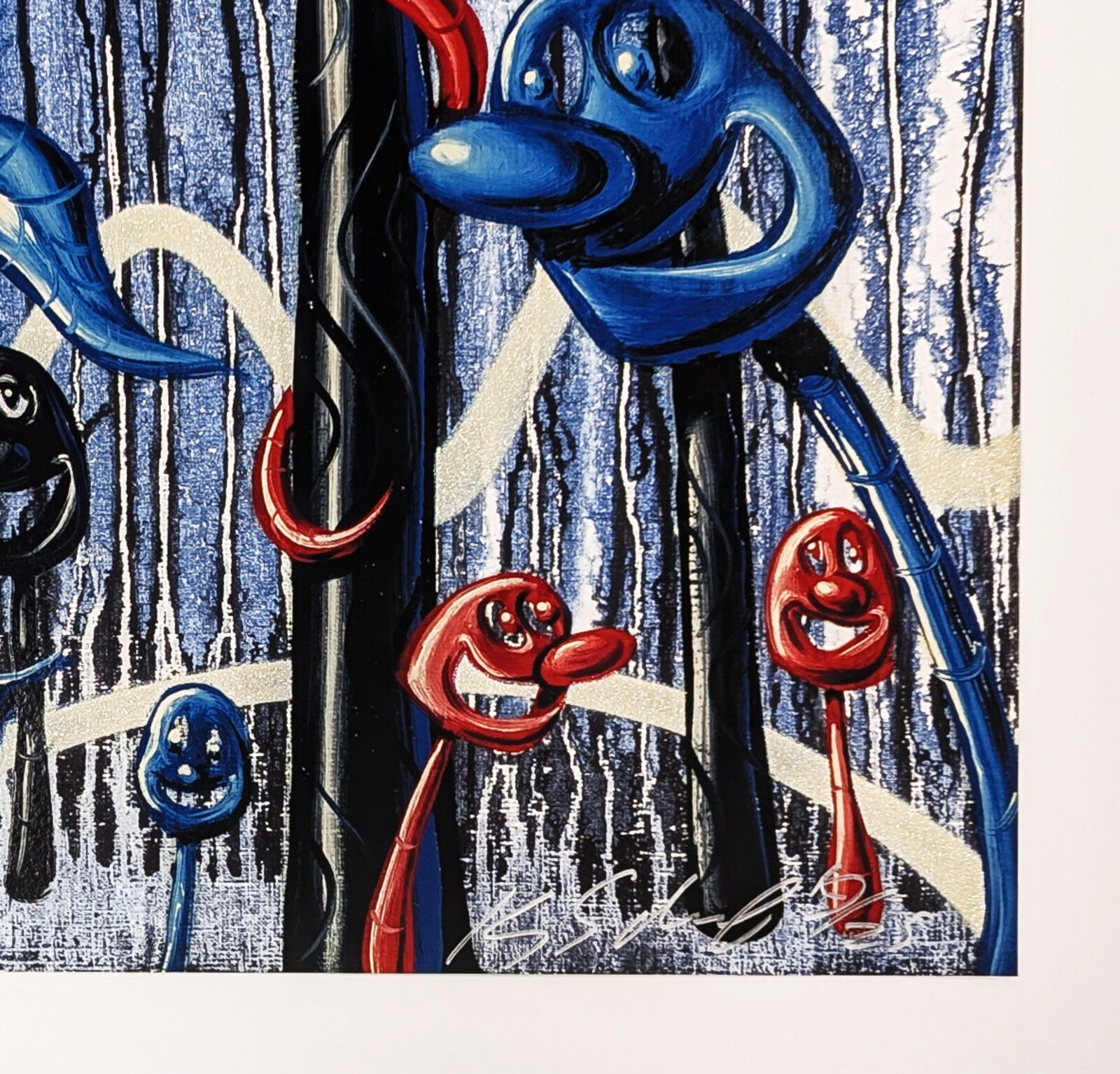 Furungle (Blue), large framed archival print with diamond dust