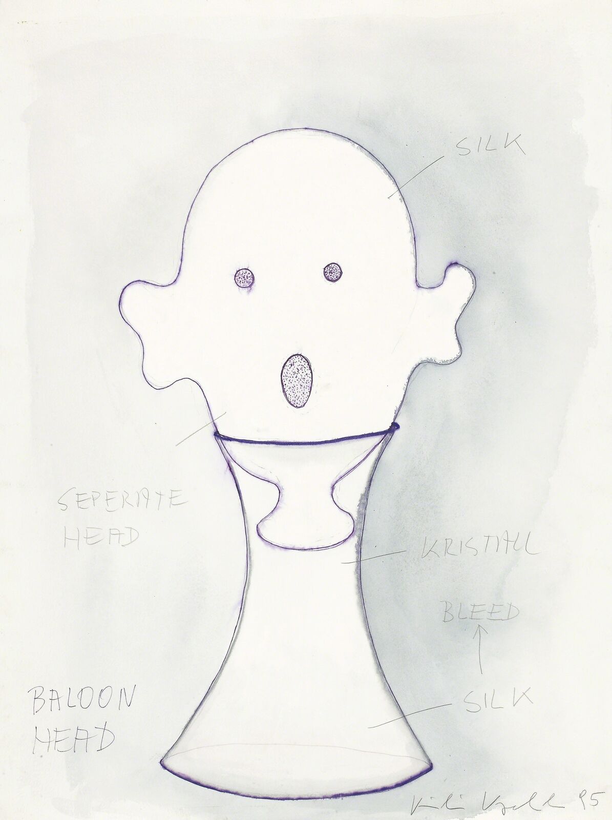 Spirit Head by Kiki Kogelnik, 1995