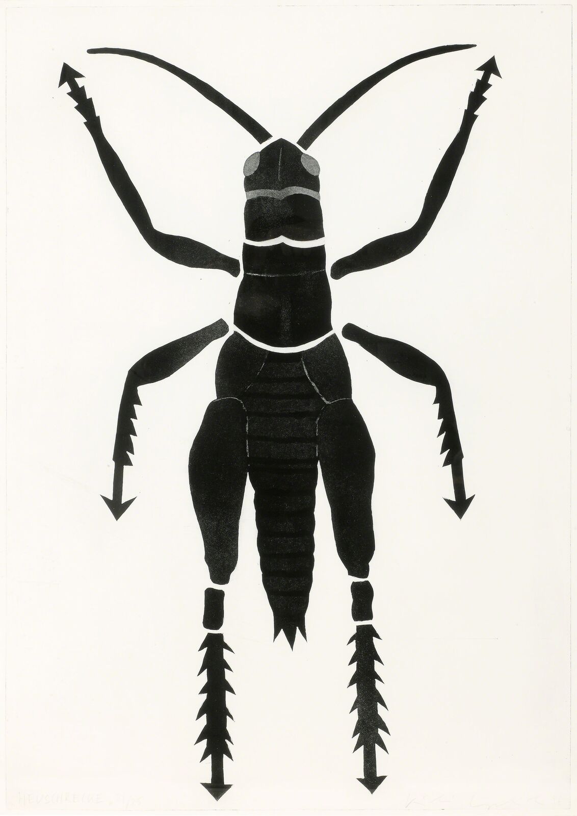 Grasshopper by Kiki Kogelnik, 1996