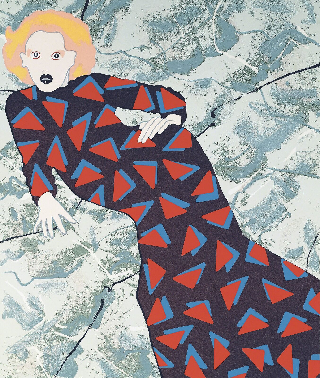 Lady with Triangle by Kiki Kogelnik, 1979