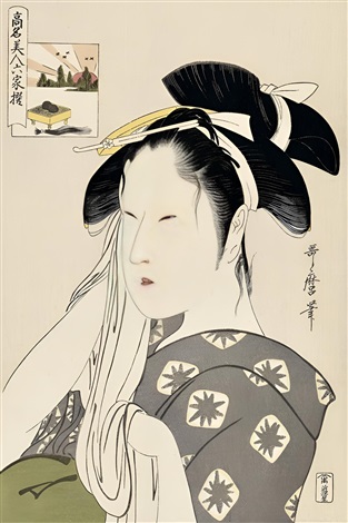 Hinodeya Goke by Kitagawa Utamaro, null