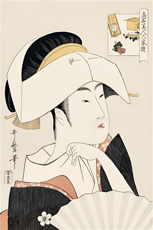 Tomimoto Toyohina by Kitagawa Utamaro, null