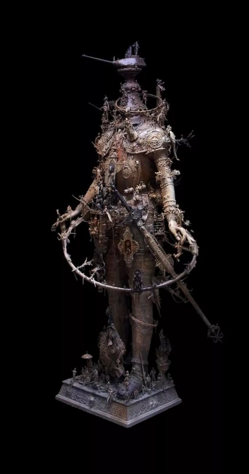 Artwork by Kris Kuksi, Ferdinand von Howlitzerhead, Made of Mixed media assemblage 