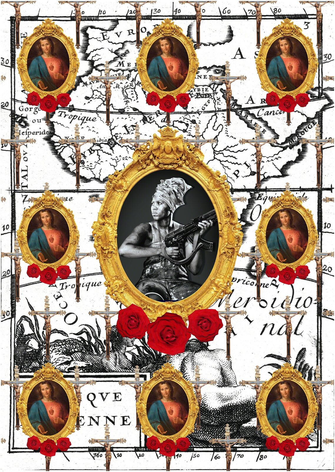 Artwork by Kudzanai Chiurai, Ascension VI, Made of Digital print on cotton rag paper 