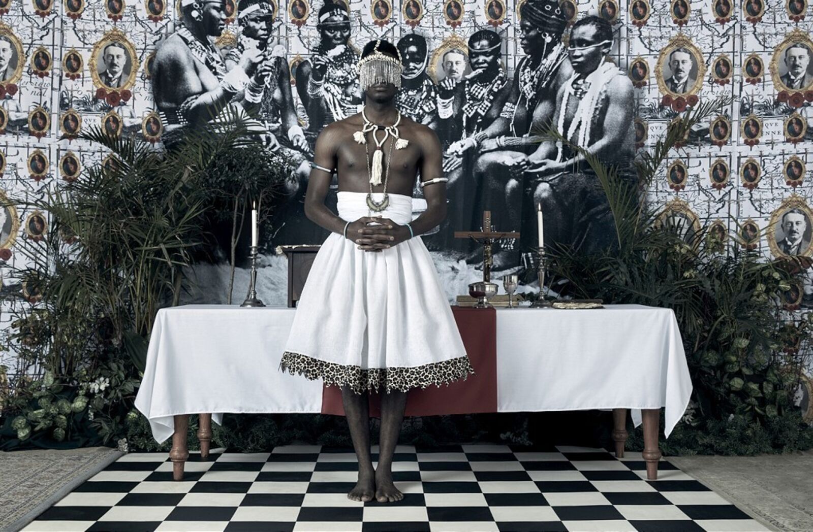 Artwork by Kudzanai Chiurai, Genesis [Je n'isi isi] VI, Made of Pigment inks on premium satin photo paper 