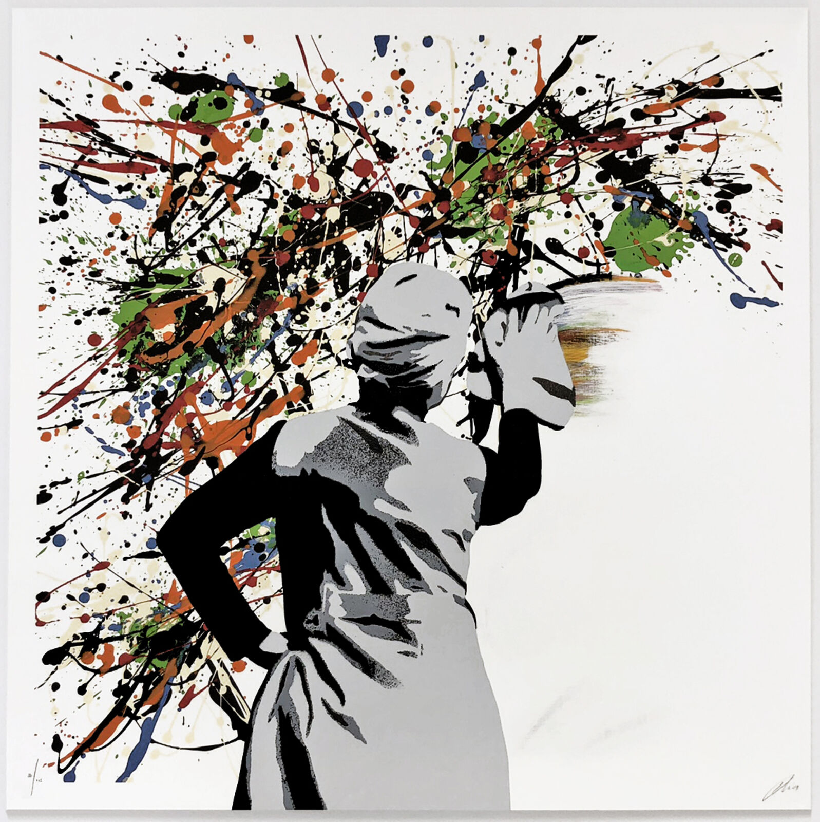 Artwork by Kunstrasen, DRIP REMOVER, Made of Screen Print 