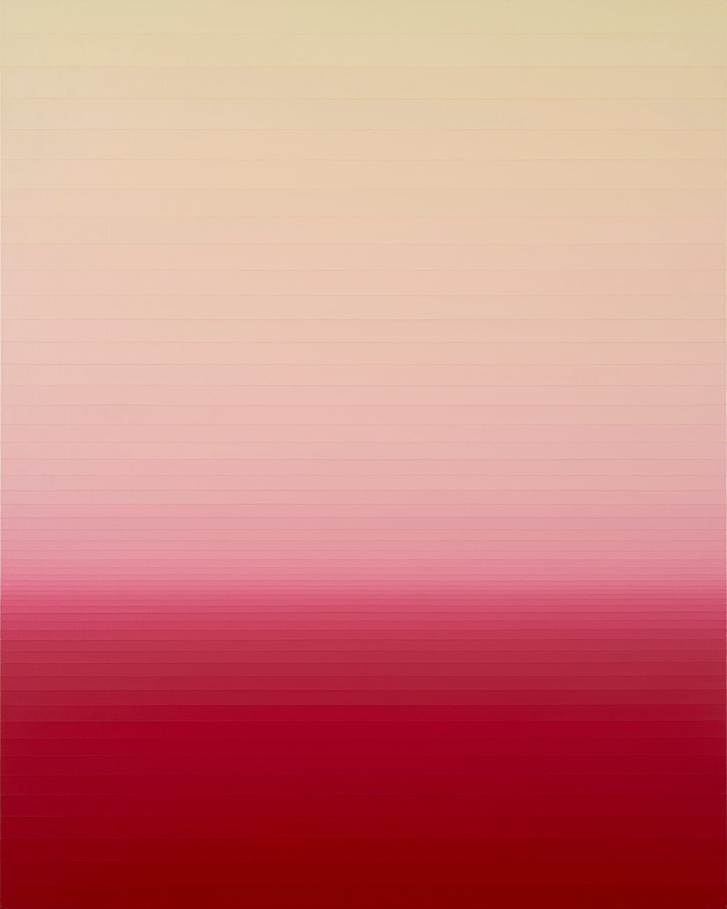 A red and beige ombre background with a white border.