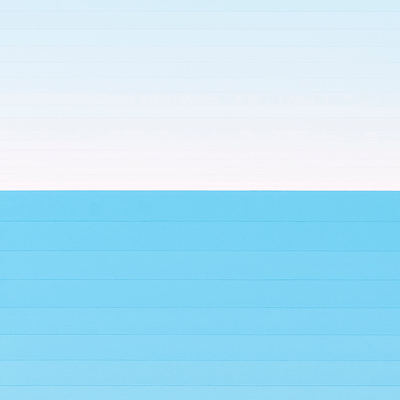 A blue and white lined paper on a white background.