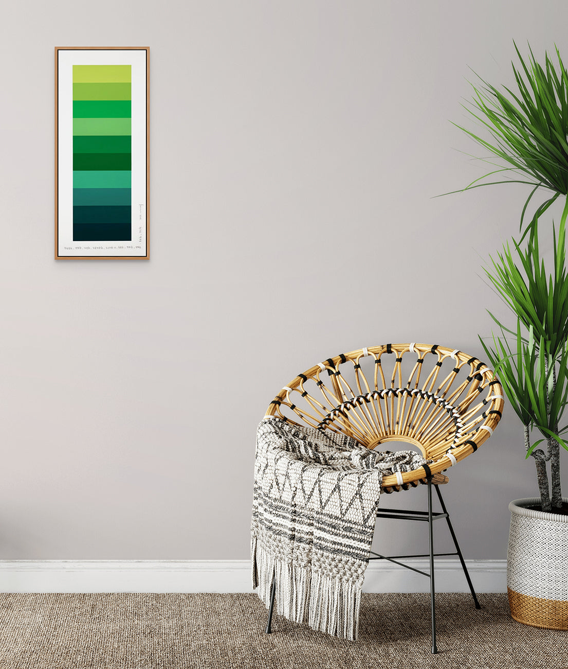 Artwork by Lee Kyong, Emotional Color Chart 184, Made of Pencil and acrylic on Fabriano-pittura paper 