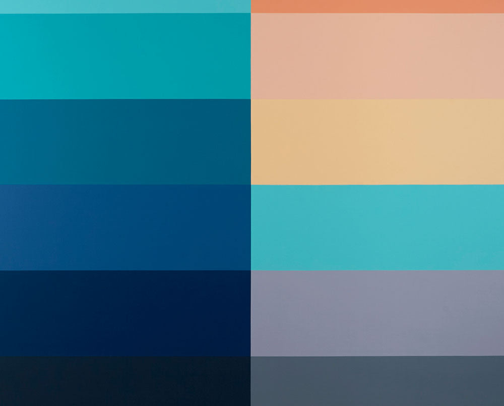 Artwork by Lee Kyong, Emotional Color Field 2, Made of Acrylic on un-stretched canvas 