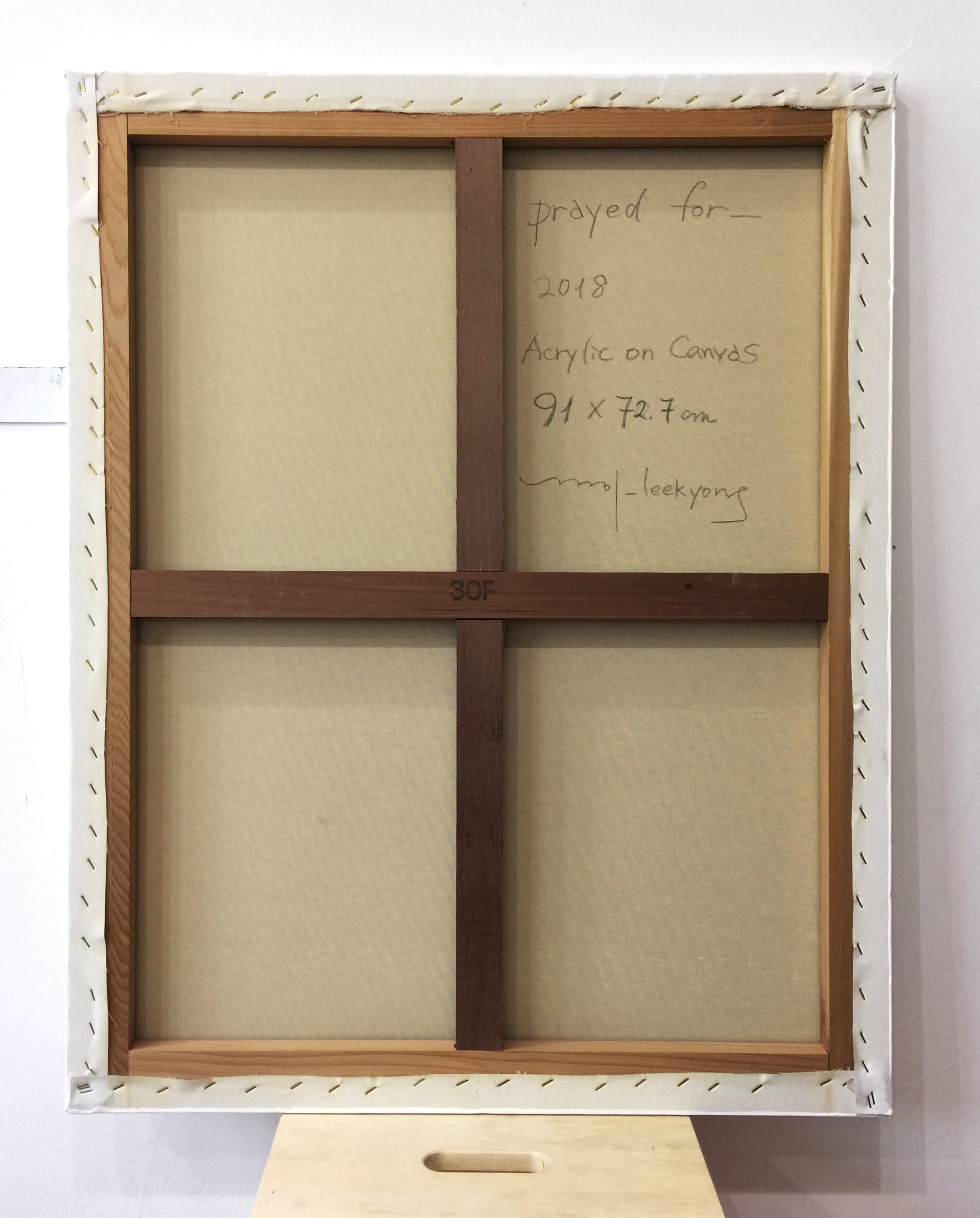 Artwork by Lee Kyong, Prayed for 02, Made of Acrylic on canvas 