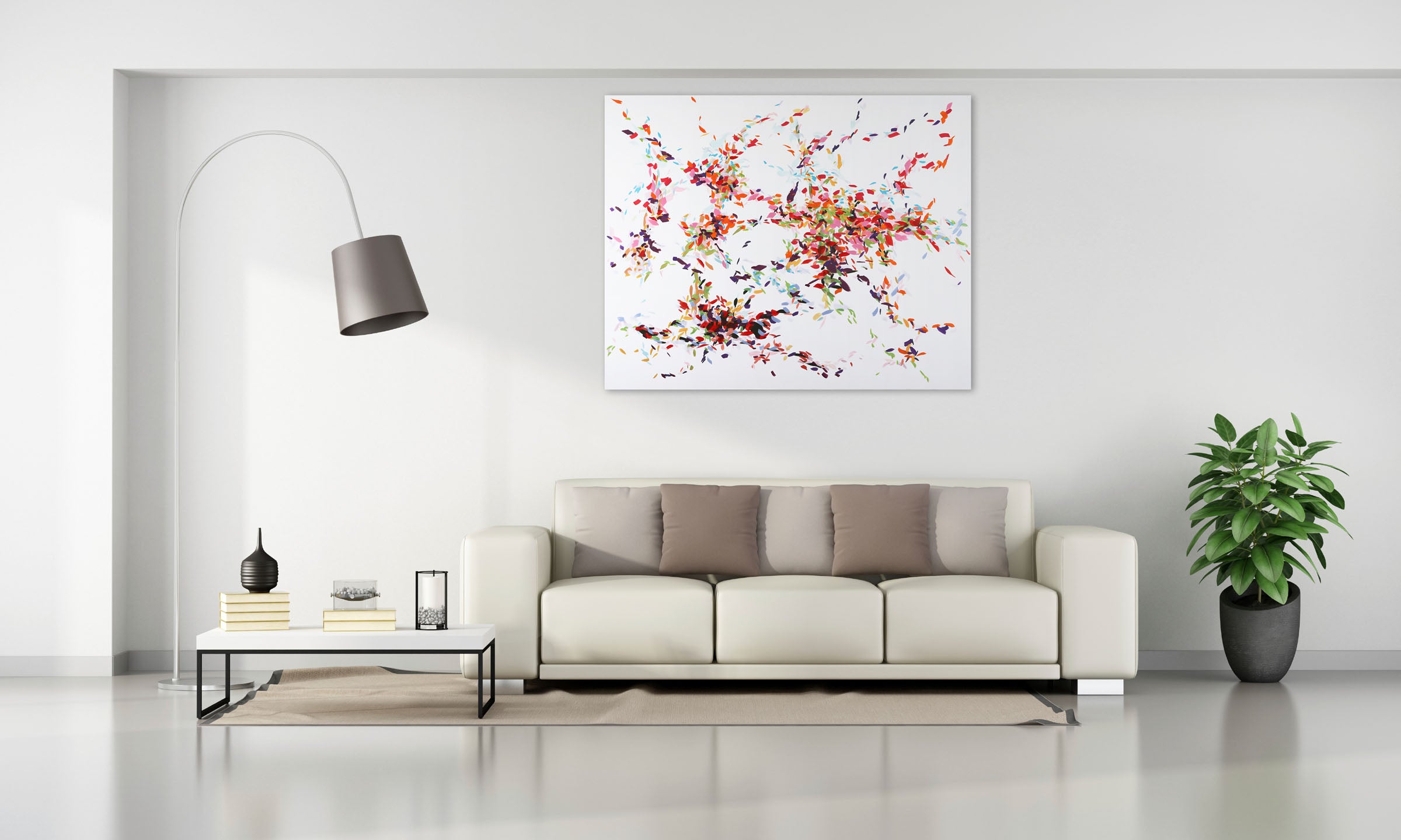 Artwork by Lee Kyong, Record of Undefined Color 30, Made of Acrylic on canvas 
