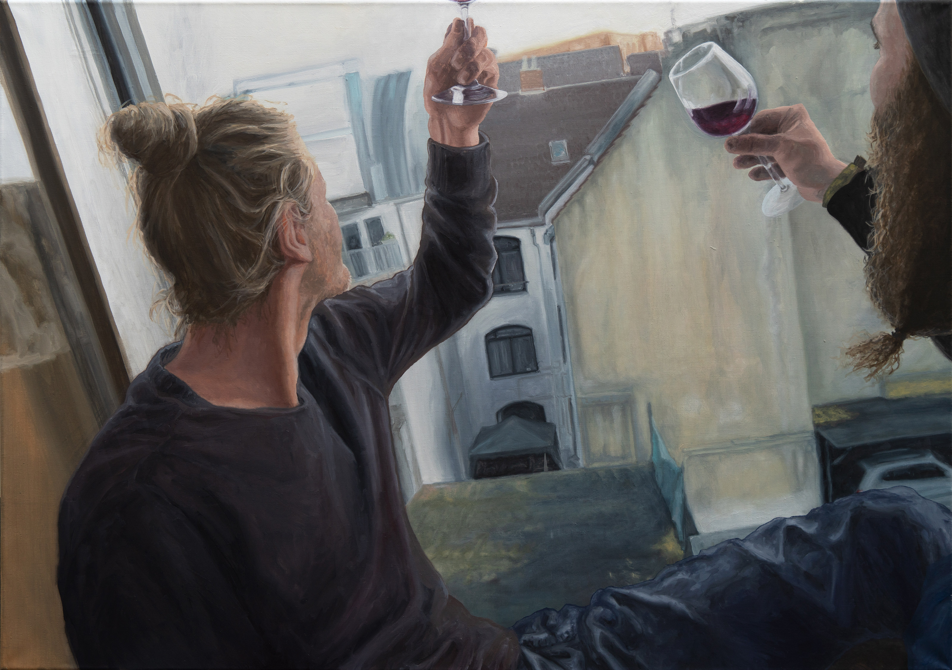 Lockdown auf der Ratinger Straße (Lockdown on Ratinger Straße) by Lara Rottinghaus, 2022