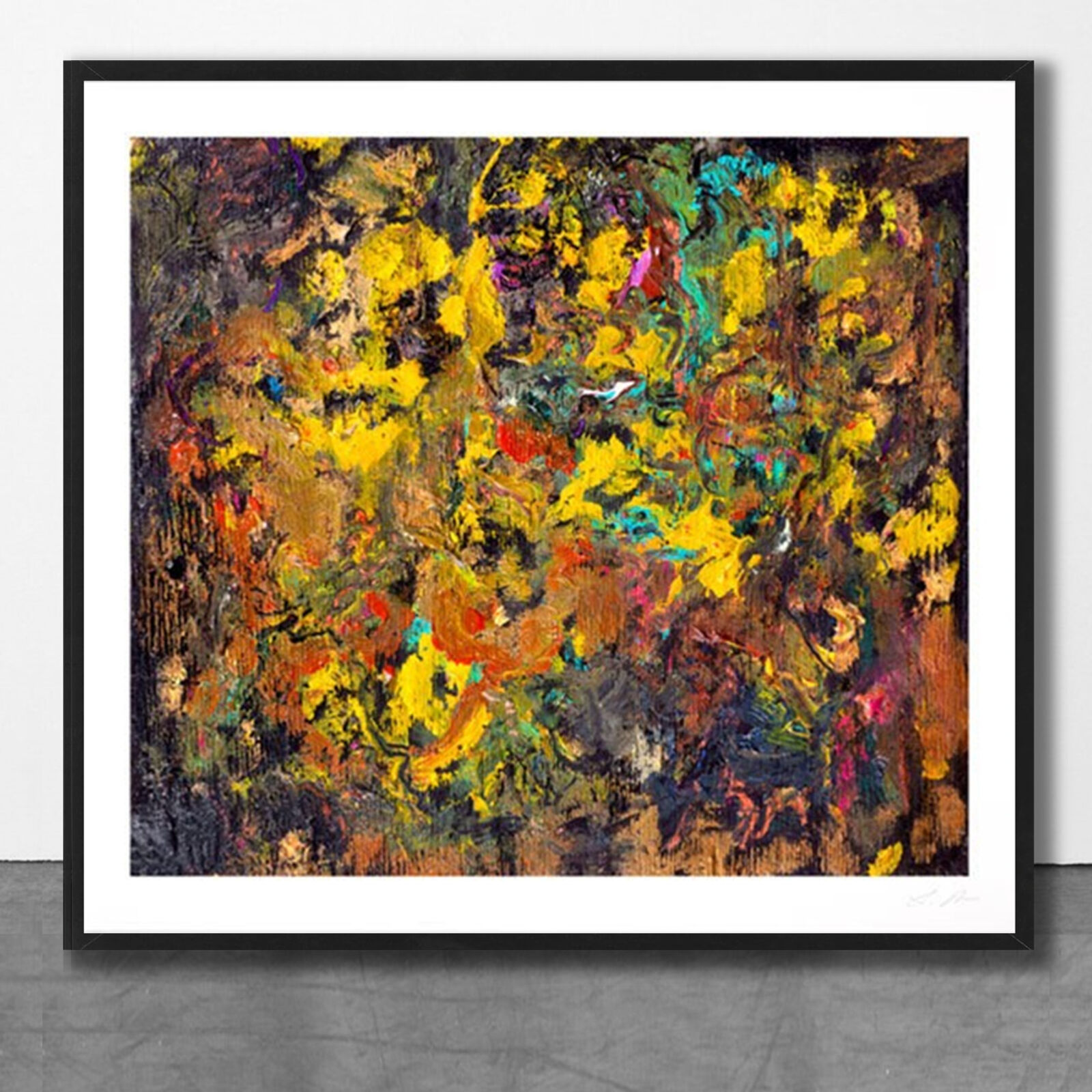 Artwork by Larry Poons, Cherry Bobalink, Made of Epson Inkjet print with HDX Ultrachrome inks 