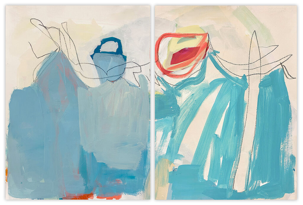 Blue (Diptych) by Laura Basterra Sanz, 2021