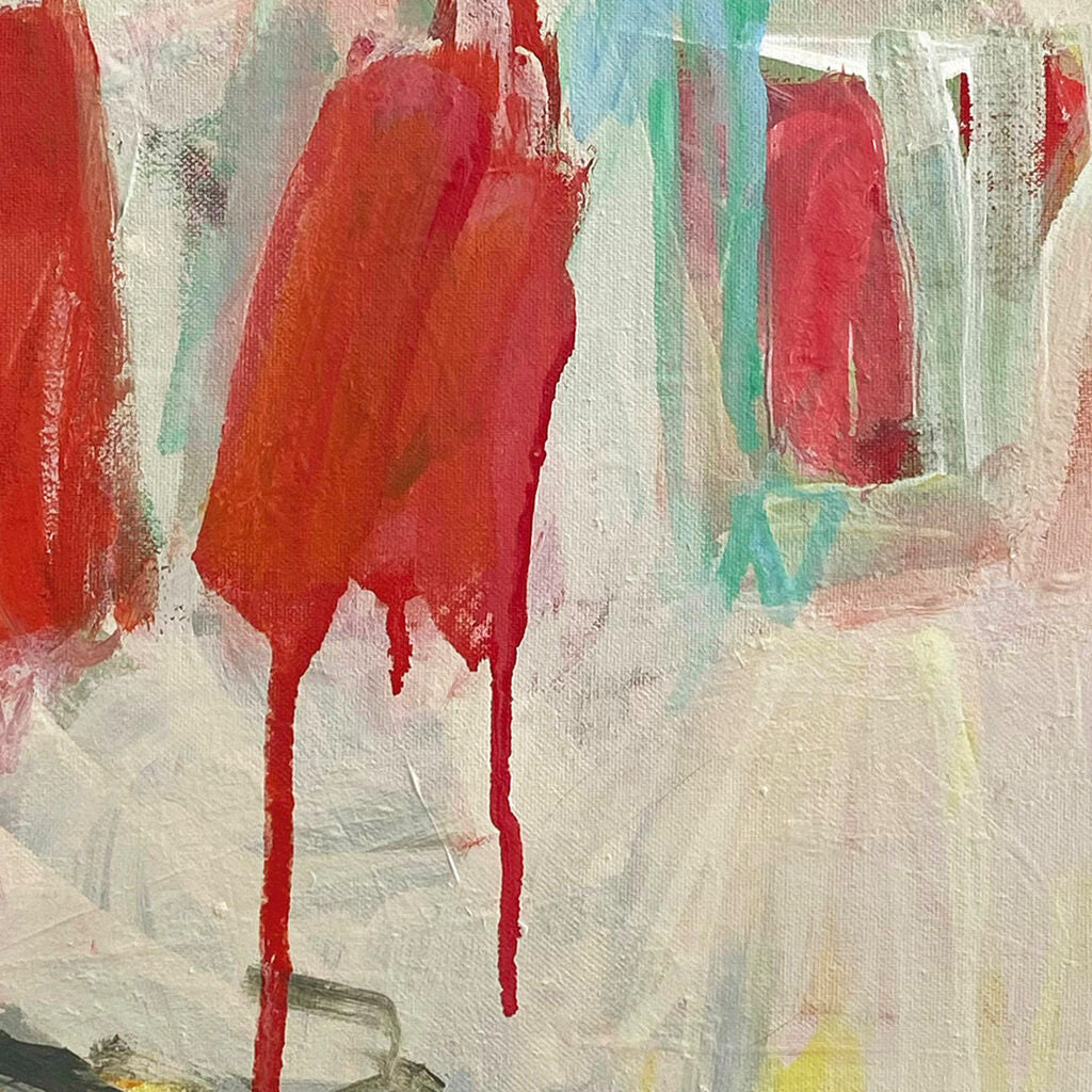 Artwork by Laura Basterra Sanz, Community Triptych, Made of Mixed media on canvas 