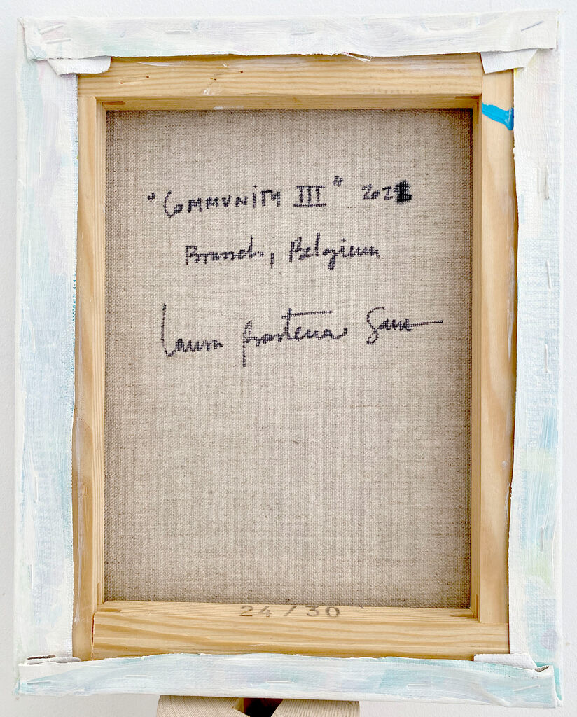 Artwork by Laura Basterra Sanz, Community Triptych, Made of Mixed media on canvas 