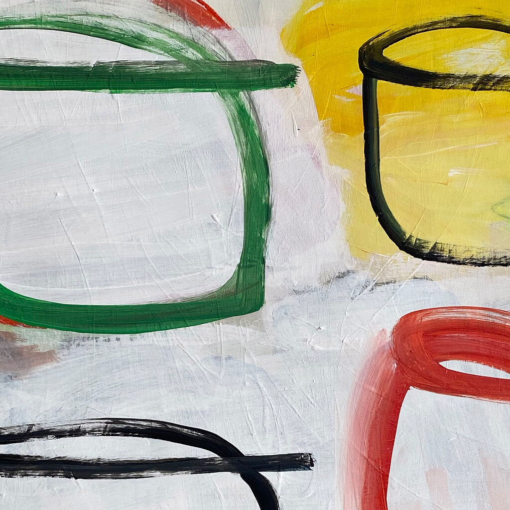 Artwork by Laura Basterra Sanz, Morning routine, Made of Acrylic on paper 